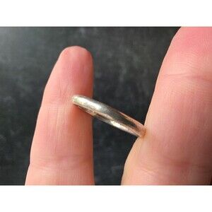 925 Sterling Silver Band Ring, Size US 10 Vintage